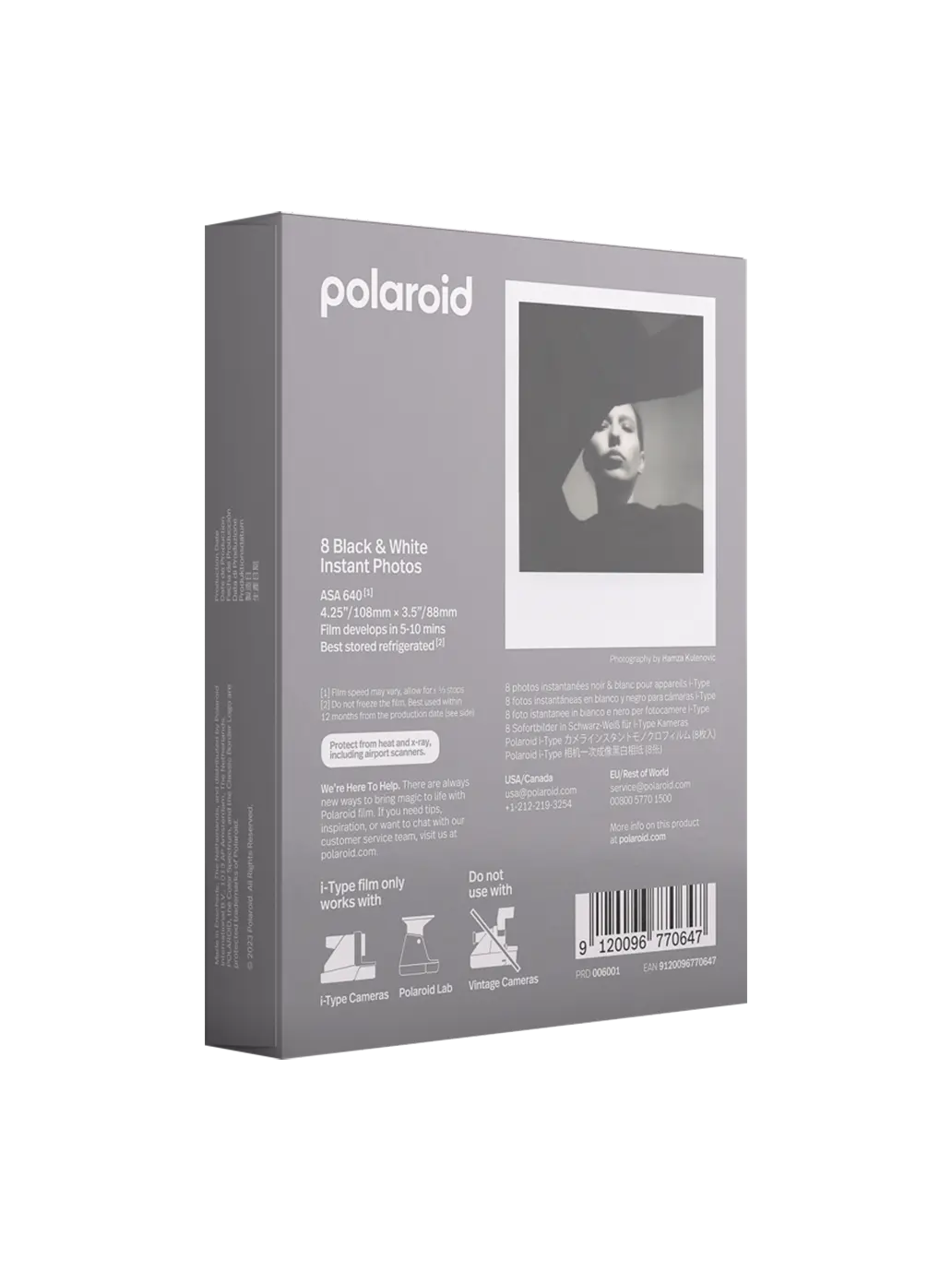 Wkłady Polaroid I-Type B&W Polaroid BEBE Concept