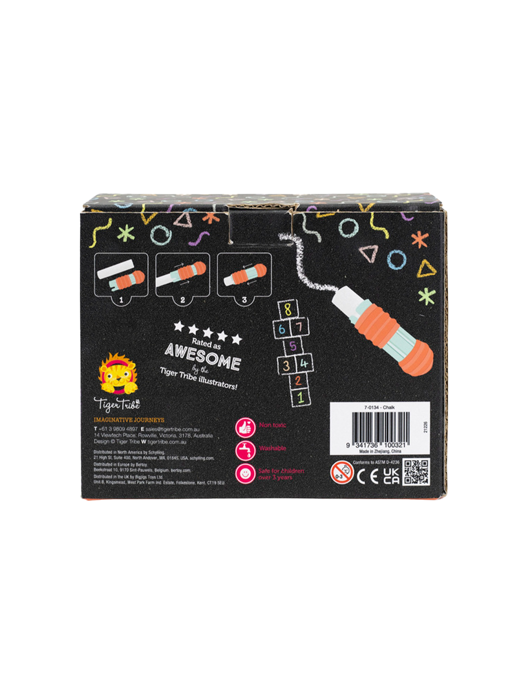 Zestaw z kolorową kredą Tiger Tribe BÉBÉ Concept