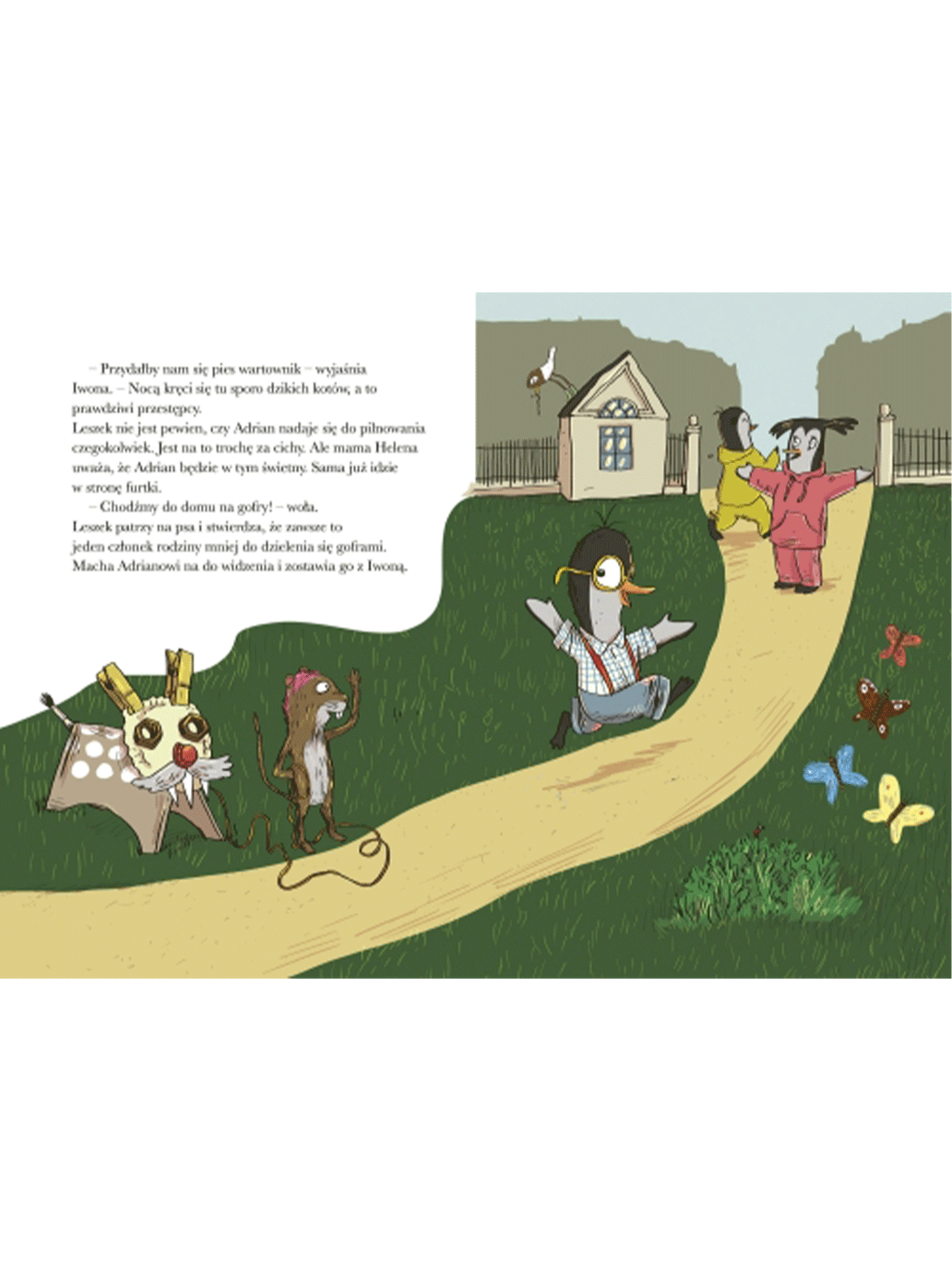 Pingwin Leszek buduje psa o imieniu Adrian Wydawnictwo Natuli BÉBÉ Concept