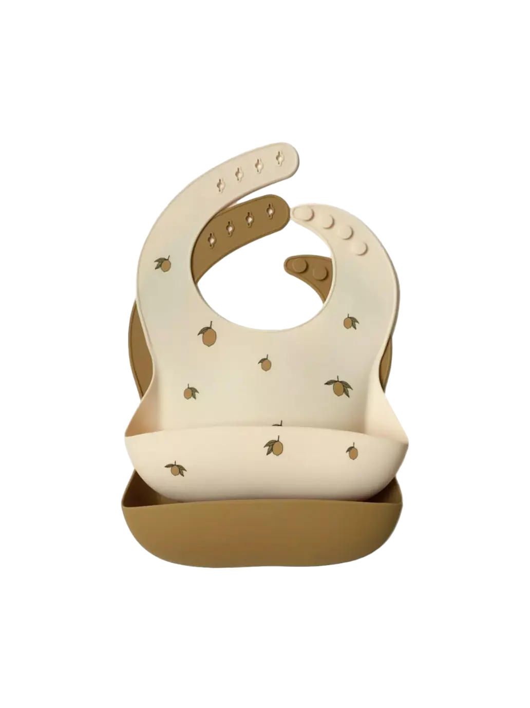 zestaw śliniaków silikonowych z kieszonką 2-pak Konges Slojd BÉBÉ Concept