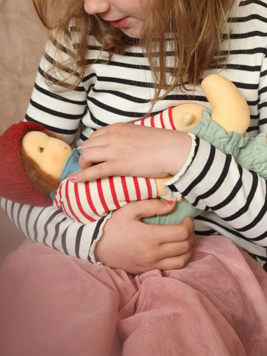 Lalka Retro Handmade Doll Nanchen Natur BEBE Concept