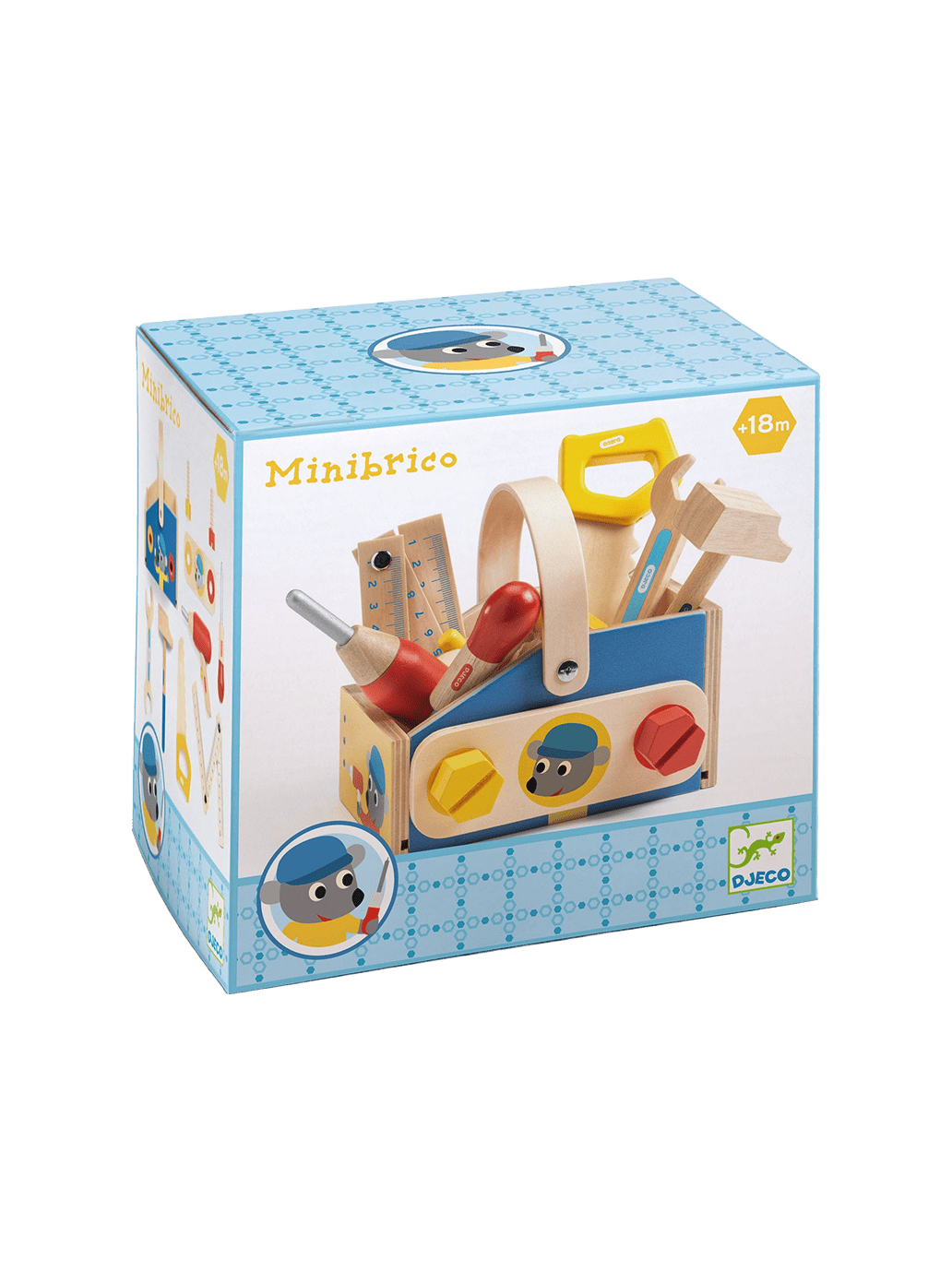 Drewniana skrzynka z narzędziami Djeco BÉBÉ Concept