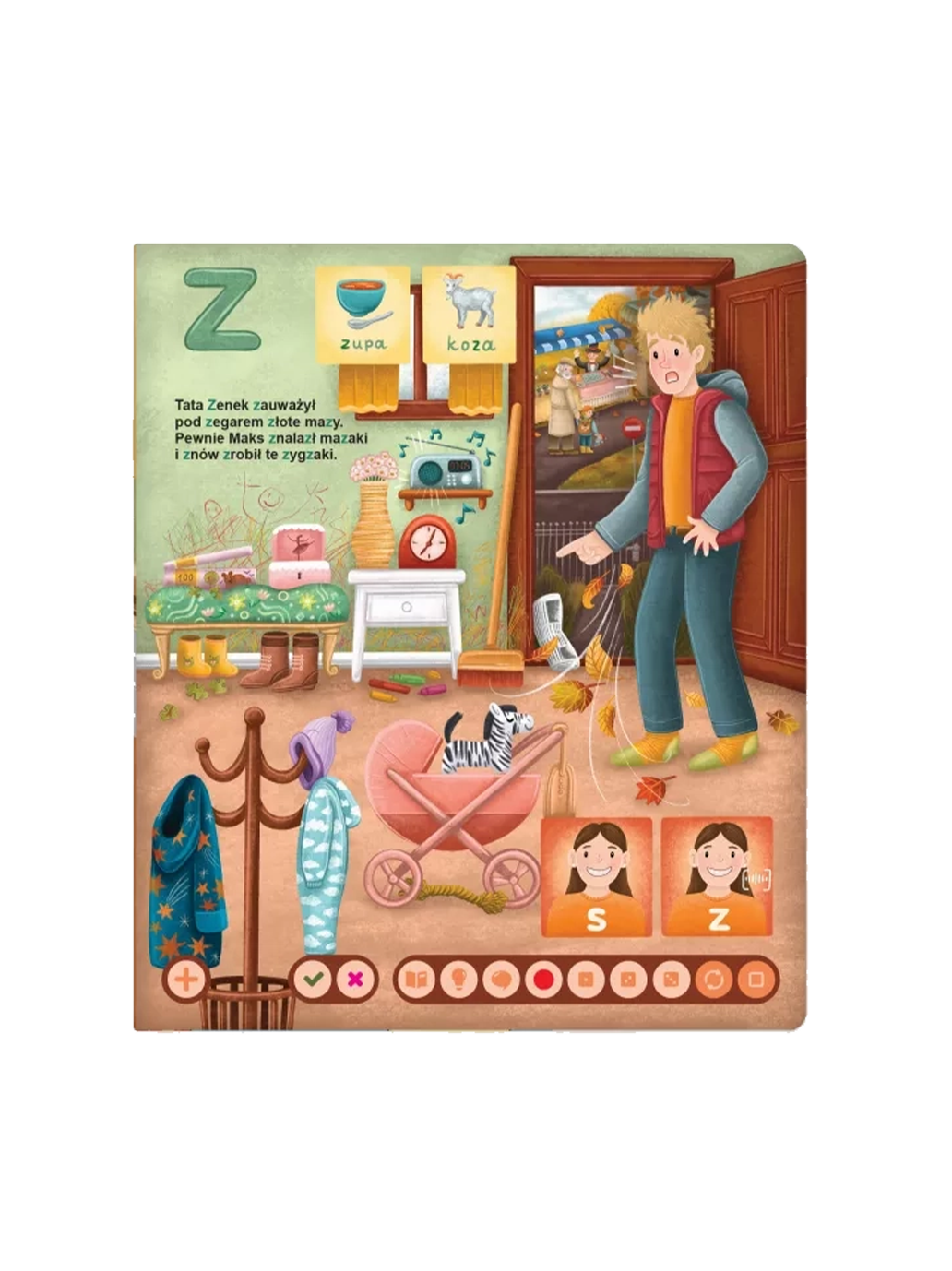 Szumią liście. Pomoc logopedyczna. Książka interaktywna Albi BÉBÉ Concept