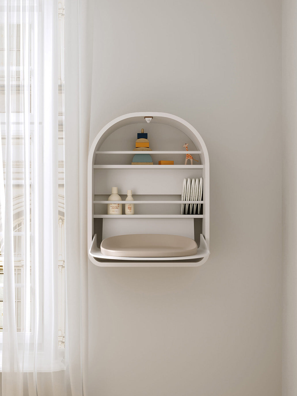 Składany stół do przewijania Kai Wall Changing Table Kas Kopenhagen BÉBÉ Concept