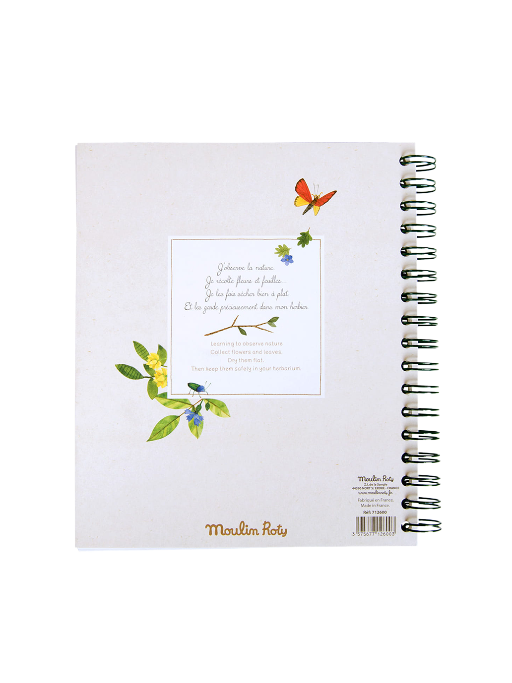 Zielnik - Herbarium Le Jardin Du Moulin Moulin Roty BÉBÉ Concept