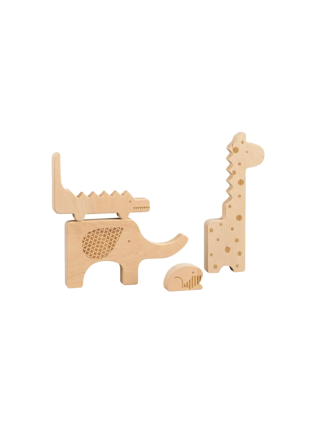 drewniane puzzle safari Petit Collage BÉBÉ Concept