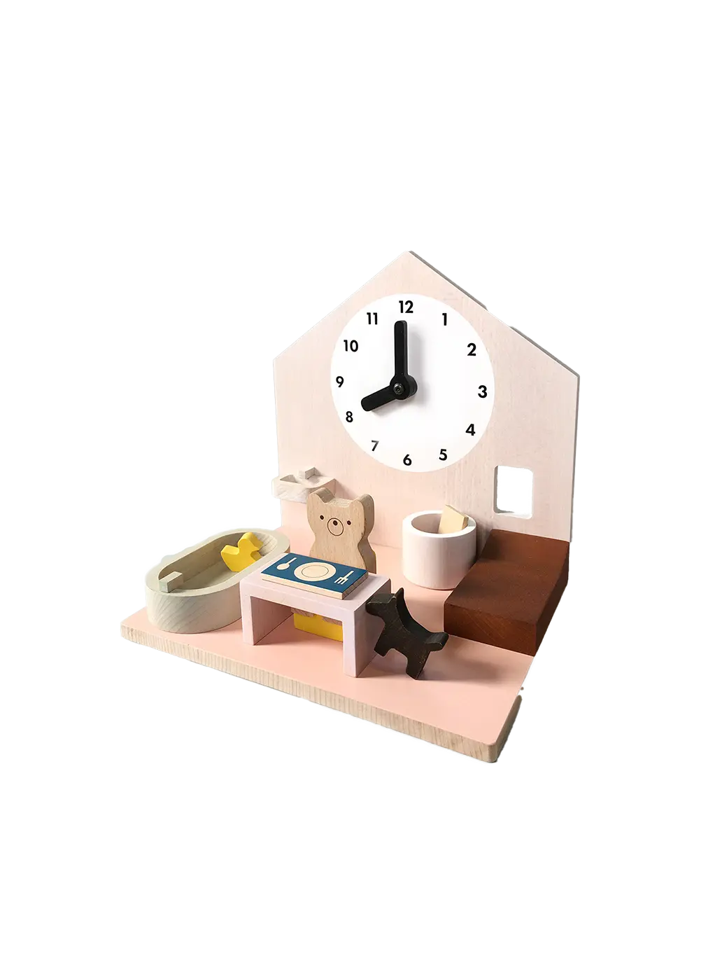 drewniany domek do nauki pór dnia Make My Day Moon Picnic BÉBÉ Concept