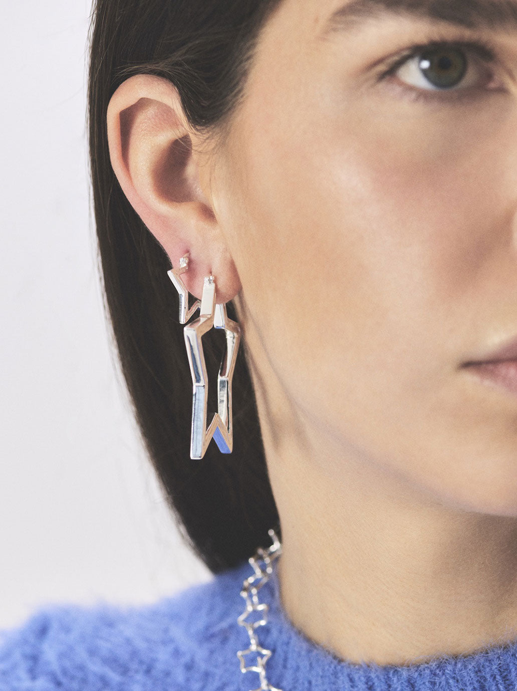 Kolczyki Funky Star Large Hoops Anna + Nina BÉBÉ Concept