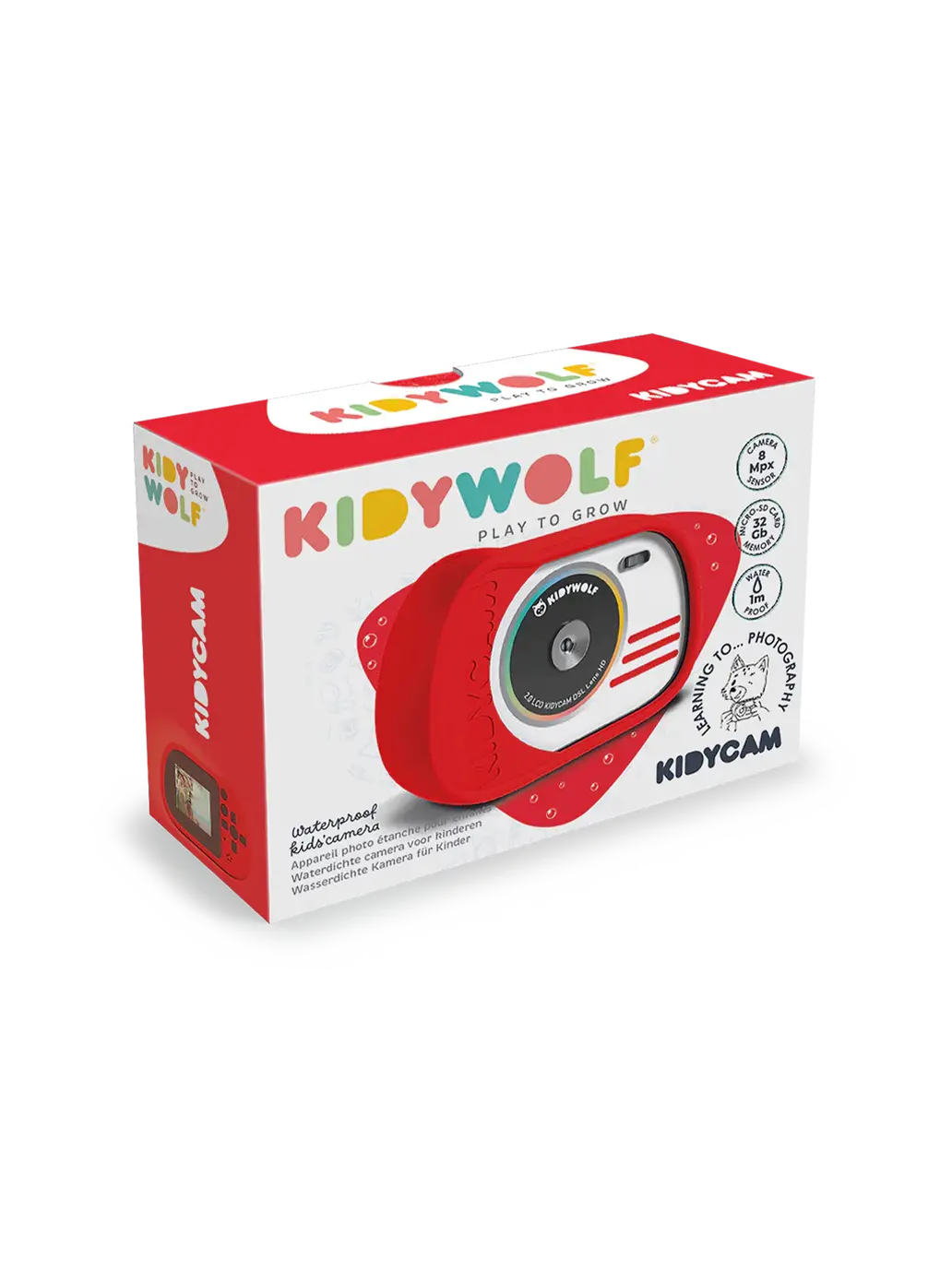 Wodoodporny aparat cyfrowy dla dzieci Kidycam Kidywolf BEBE Concept