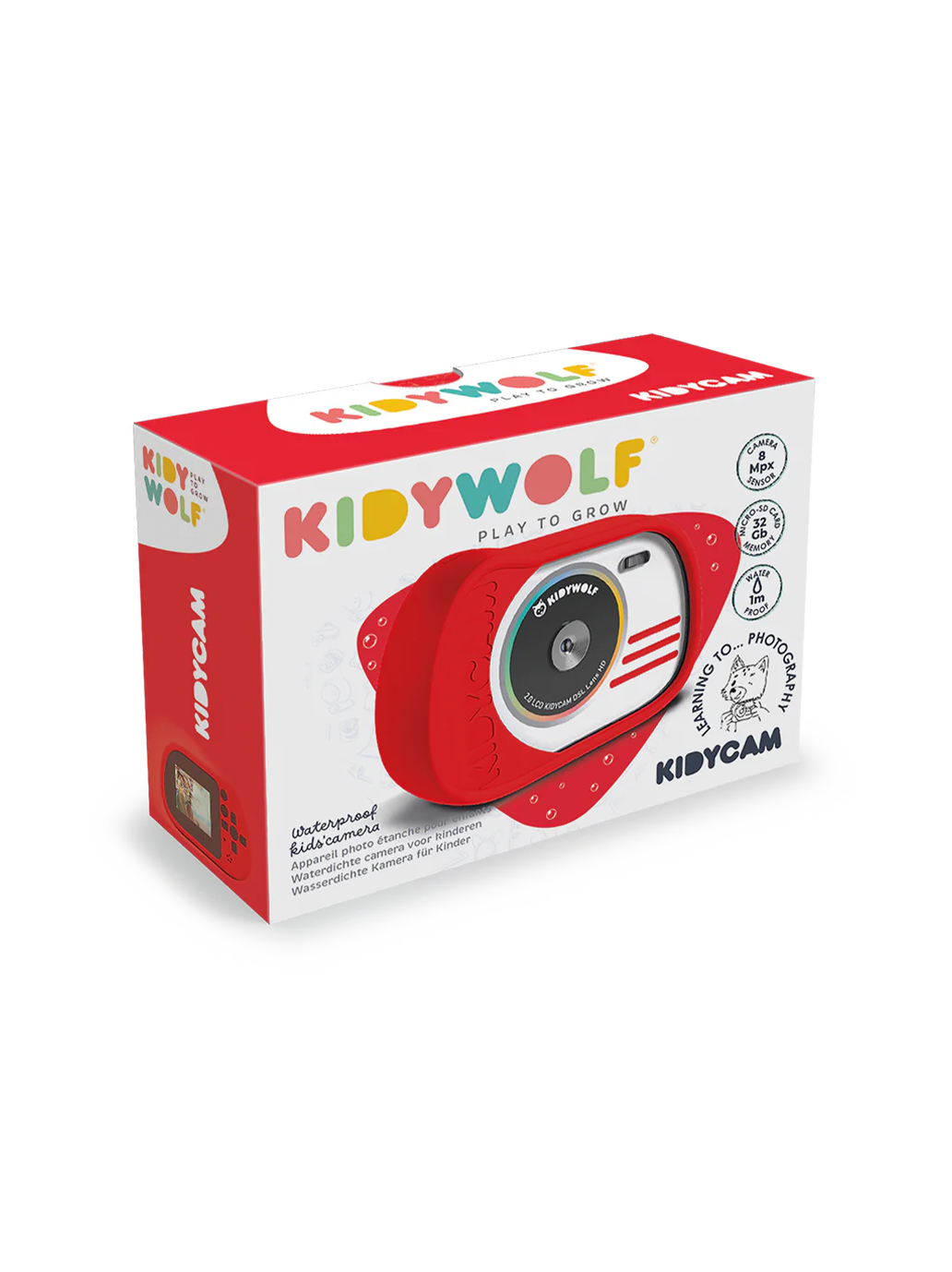 Wodoodporny aparat cyfrowy dla dzieci Kidycam Kidywolf BÉBÉ Concept