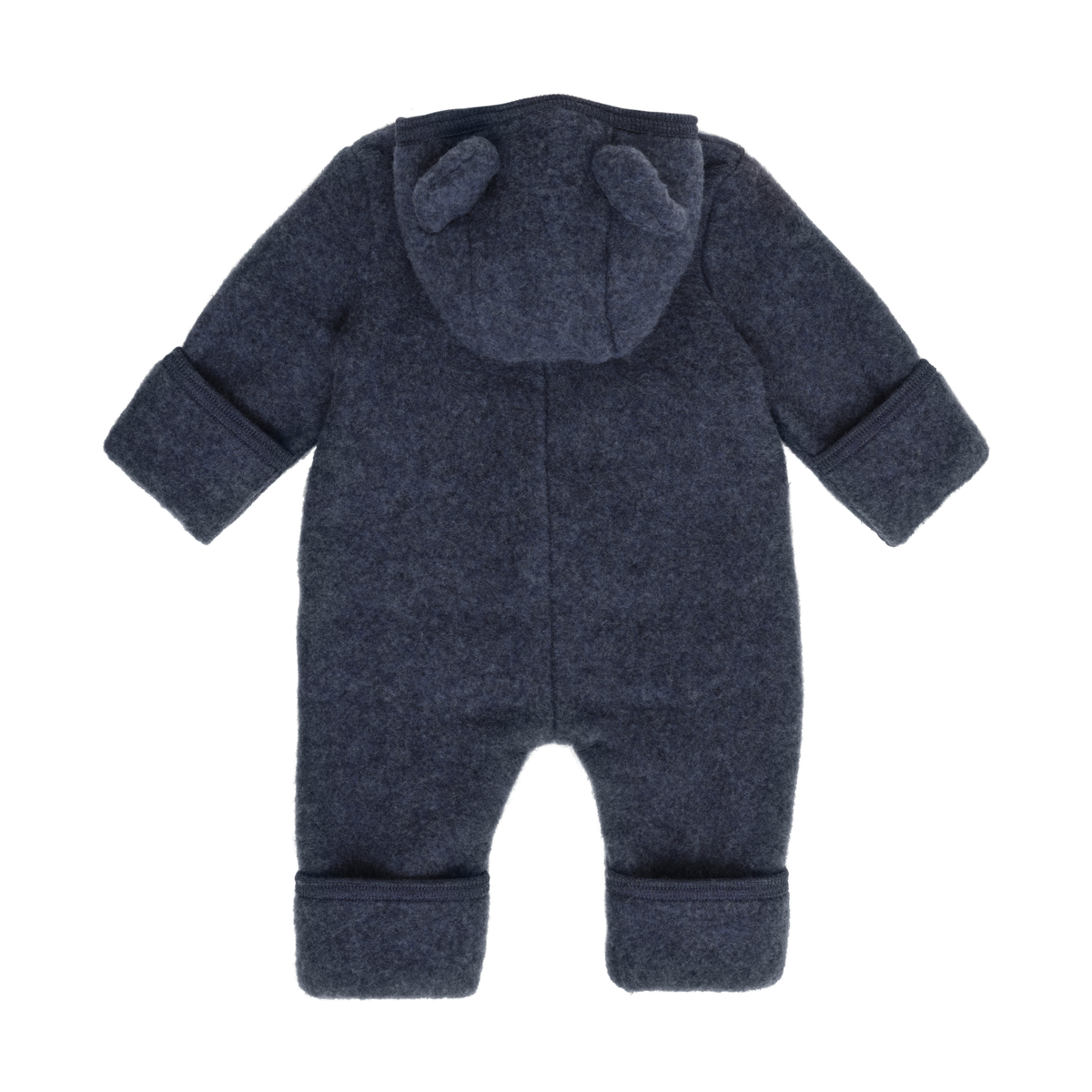 Kombinezon Ears Wool Fleece - HUTTEliHUT - kolor Ombre Blue