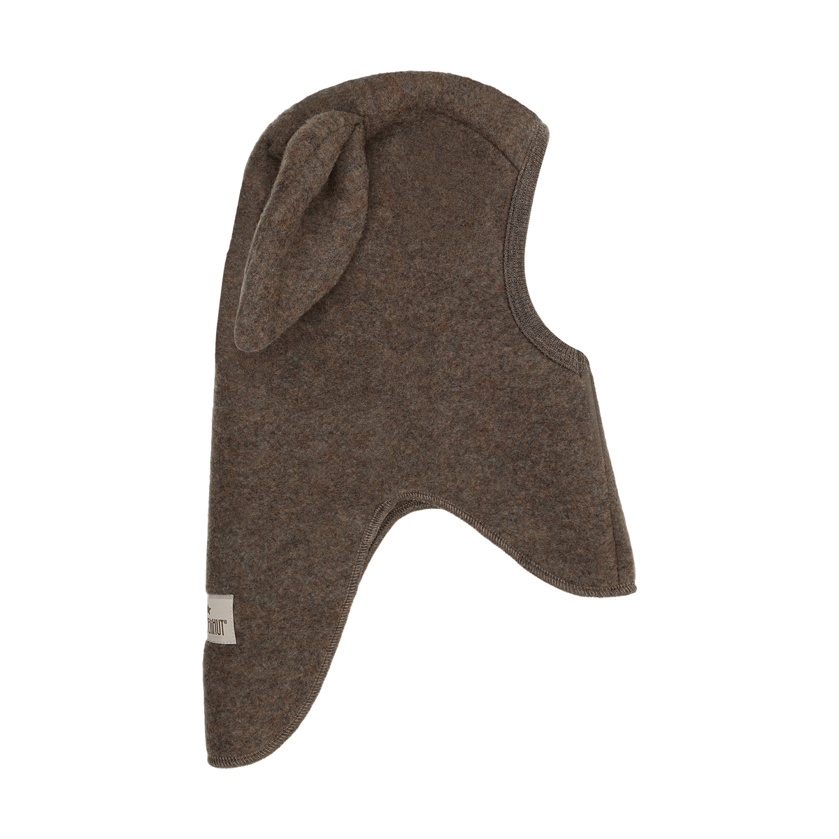 Kominiarka Balaclava Ears Wool Fleece - HUTTEliHUT - kolor Brown