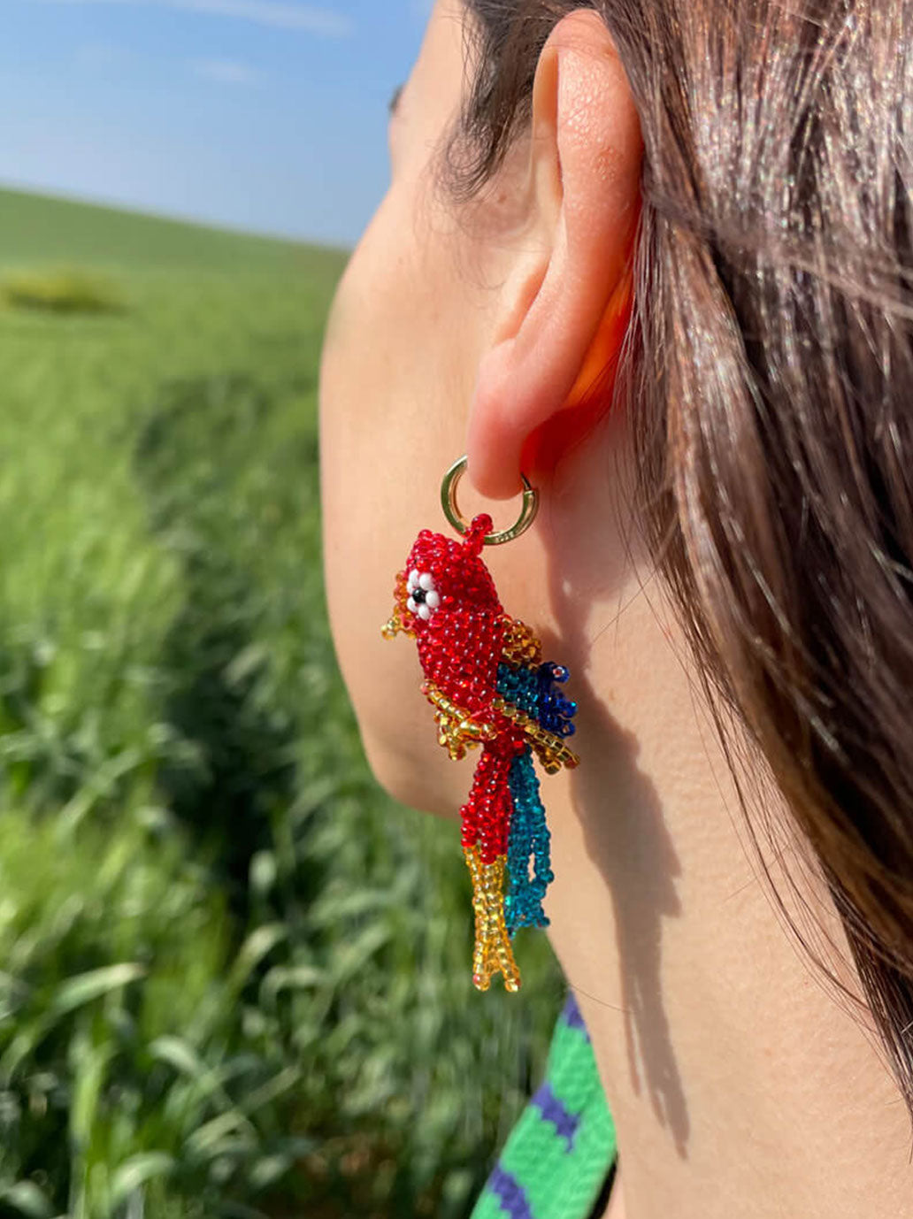 Kolczyki Parrot earrings Amori Mori BÉBÉ Concept