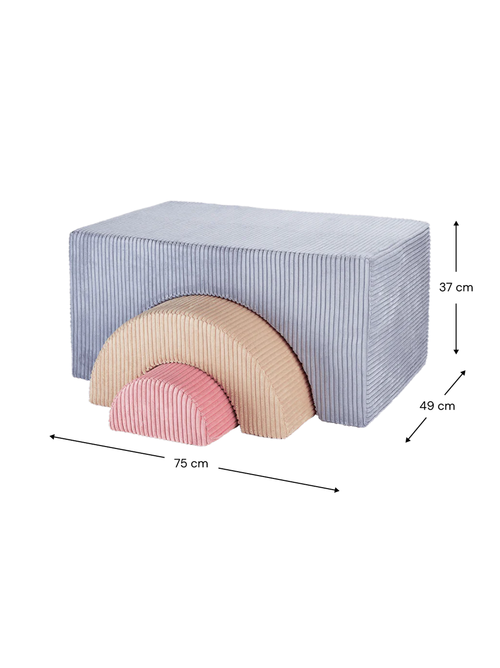 Miękkie klocki Rainbow playset WigiWama BÉBÉ Concept