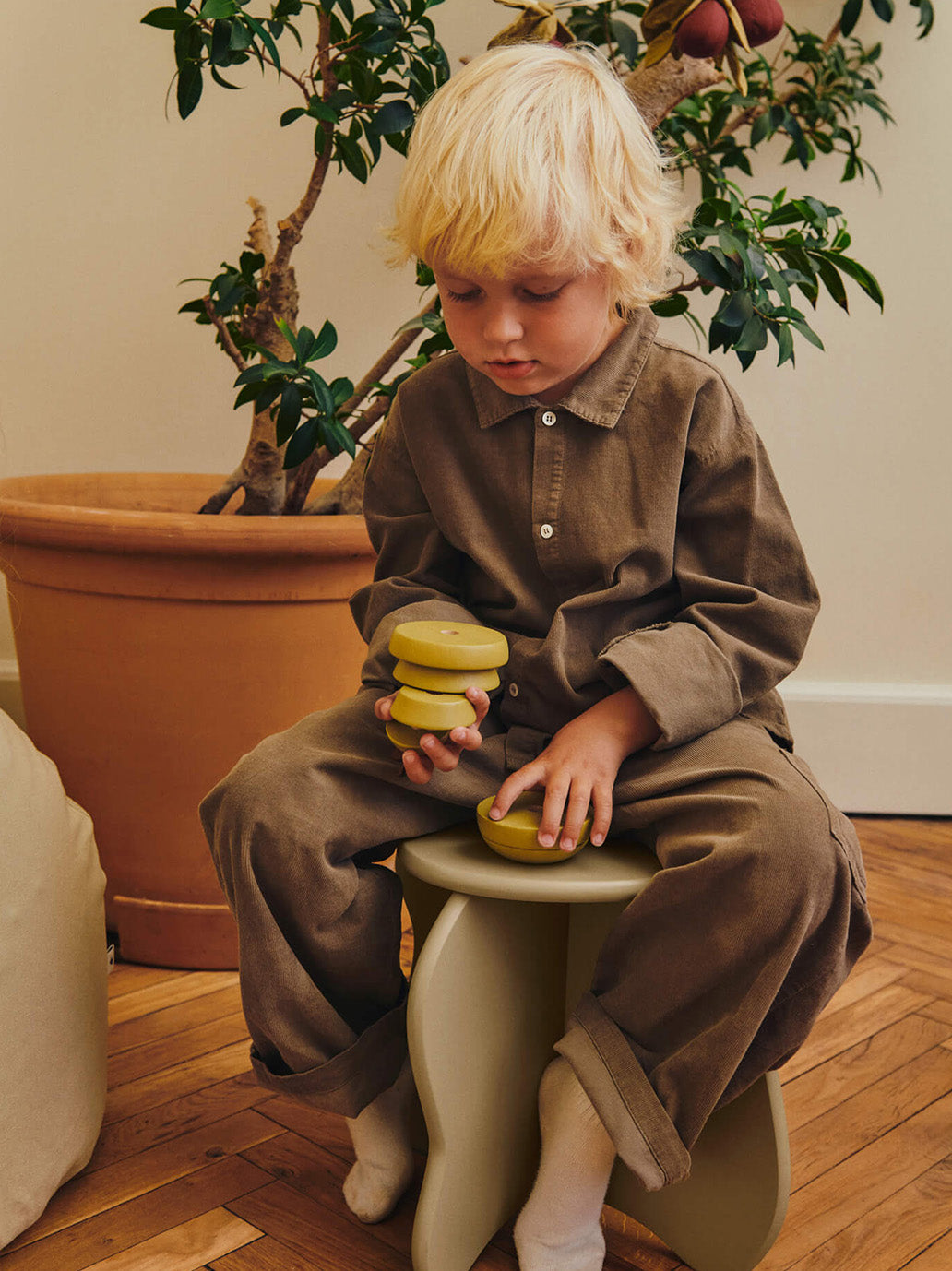 Zestaw zabawek Stacking Apple and Pear Ferm Living BÉBÉ Concept