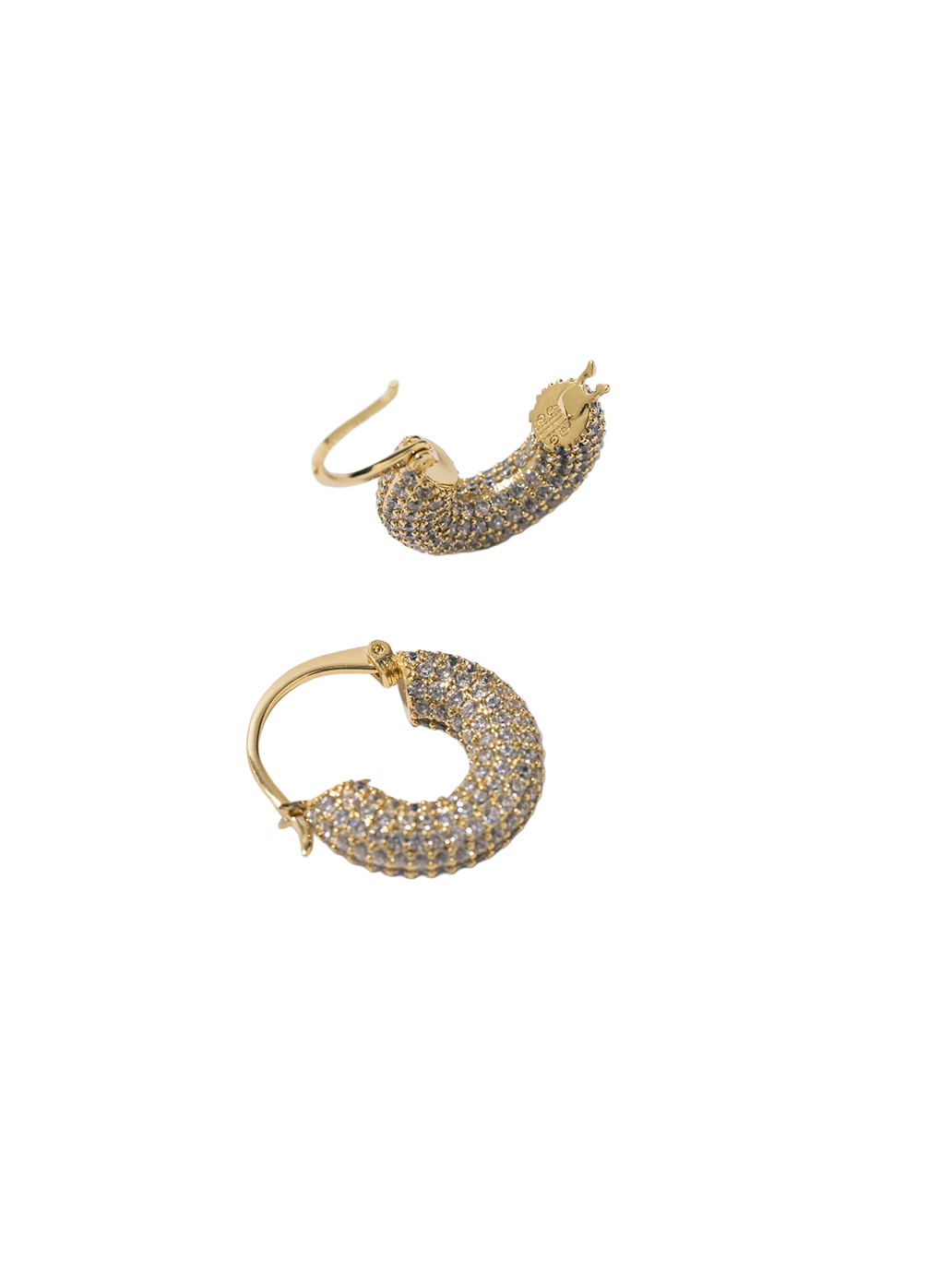 Small Diamond Hoops PEARL OCTOPUSS.Y BÉBÉ Concept