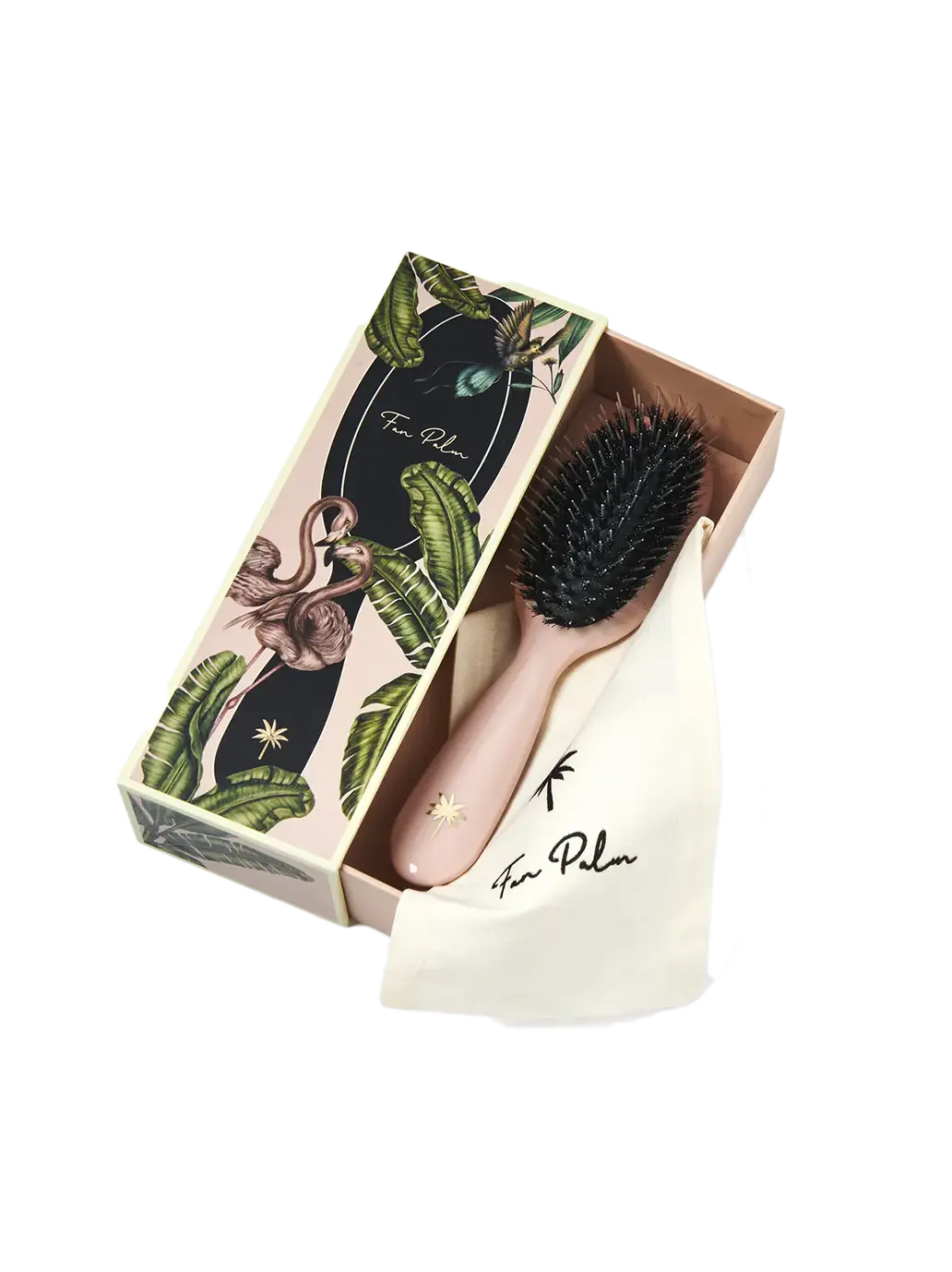 szczotka do włosów z włosia dzika i nylonu Small Fan Palm BÉBÉ Concept