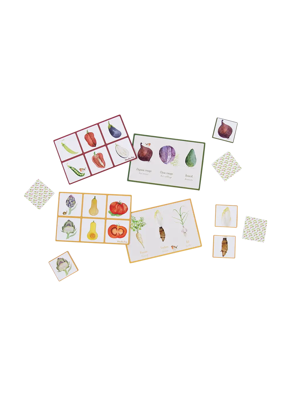 gra Memo i Lotto z warzywami Moulin Roty BÉBÉ Concept