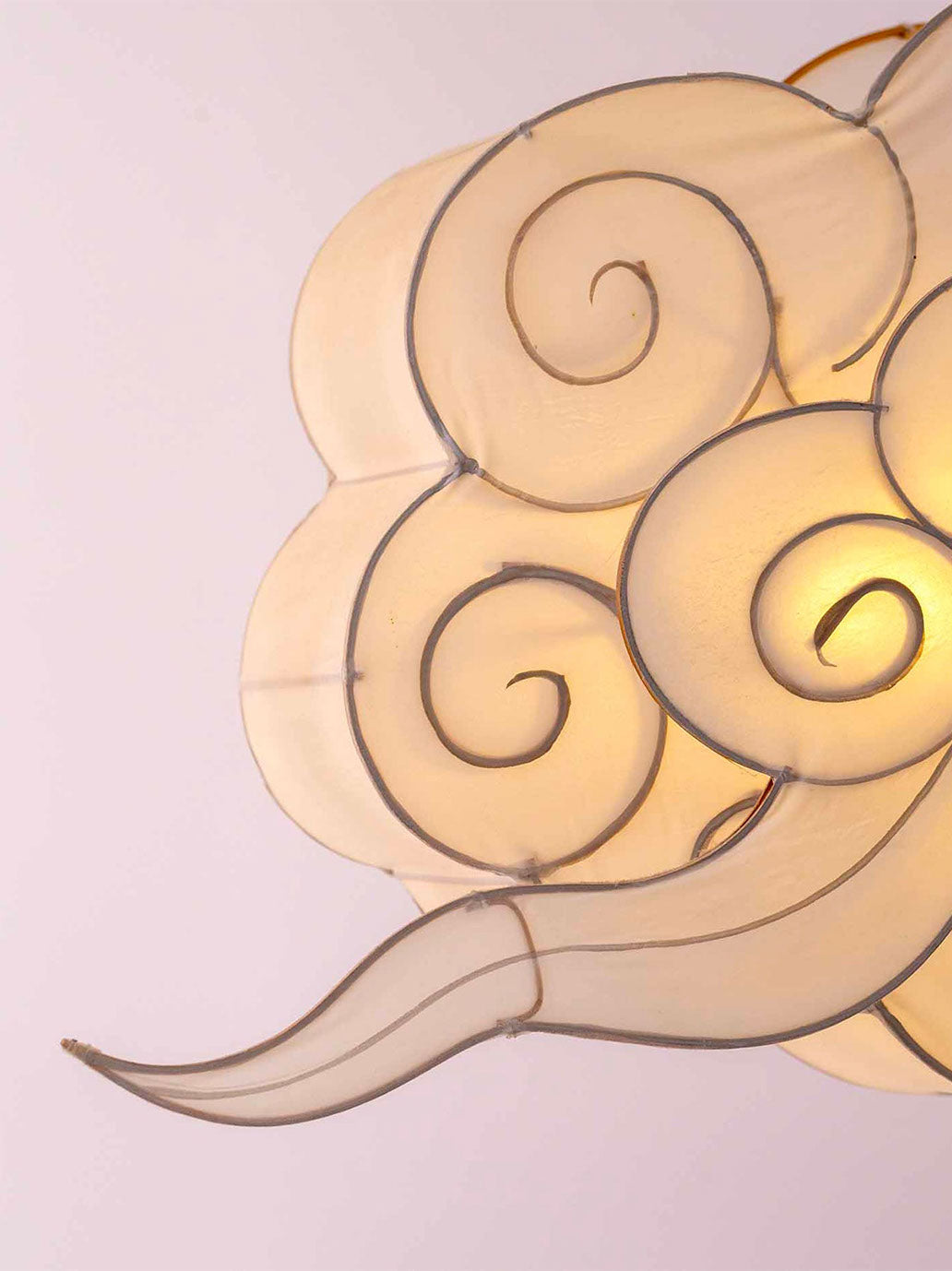 Ręcznie malowany lampion z jedwabiu Chmura Petit Pan BEBE Concept