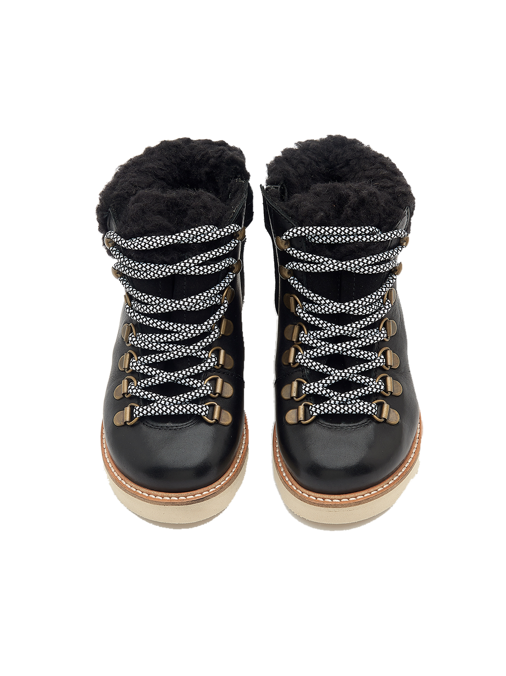 Ocieplane buty skórzane Eddie Fur Hiking Boots Young Soles BÉBÉ Concept