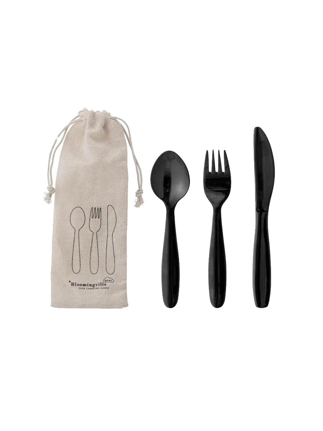 Zestaw stalowych sztućców dziecięcych Bloomingville BÉBÉ Concept