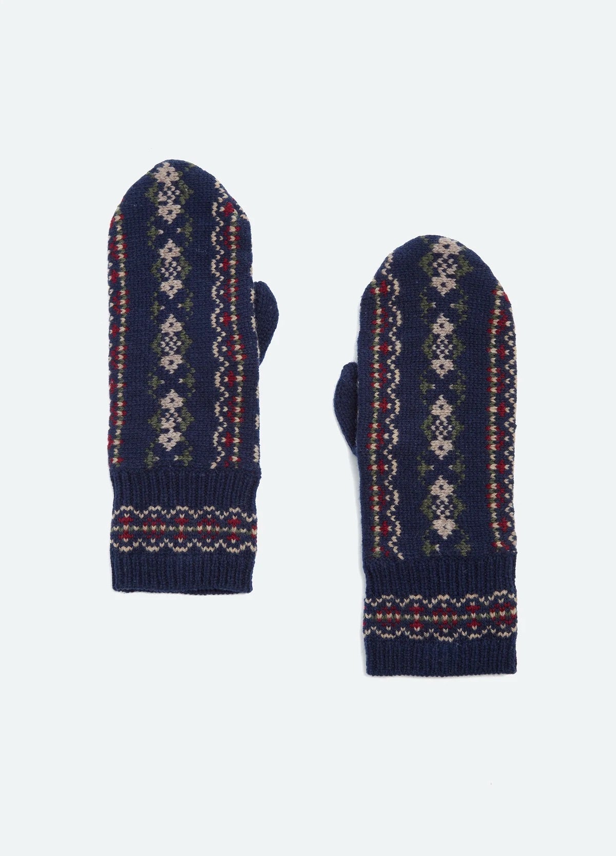 Ciara fair isle knit mittens
