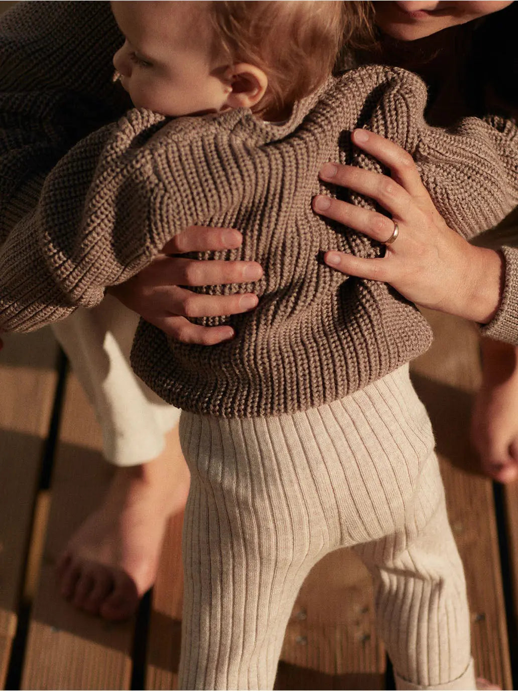 Legginsy z wełny merino dla dzieci Everyday Mille Family BÉBÉ Concept