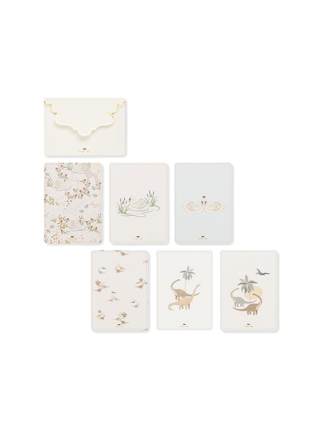 Zestaw kartek okolicznościowych 6-pak Konges Slojd BÉBÉ Concept