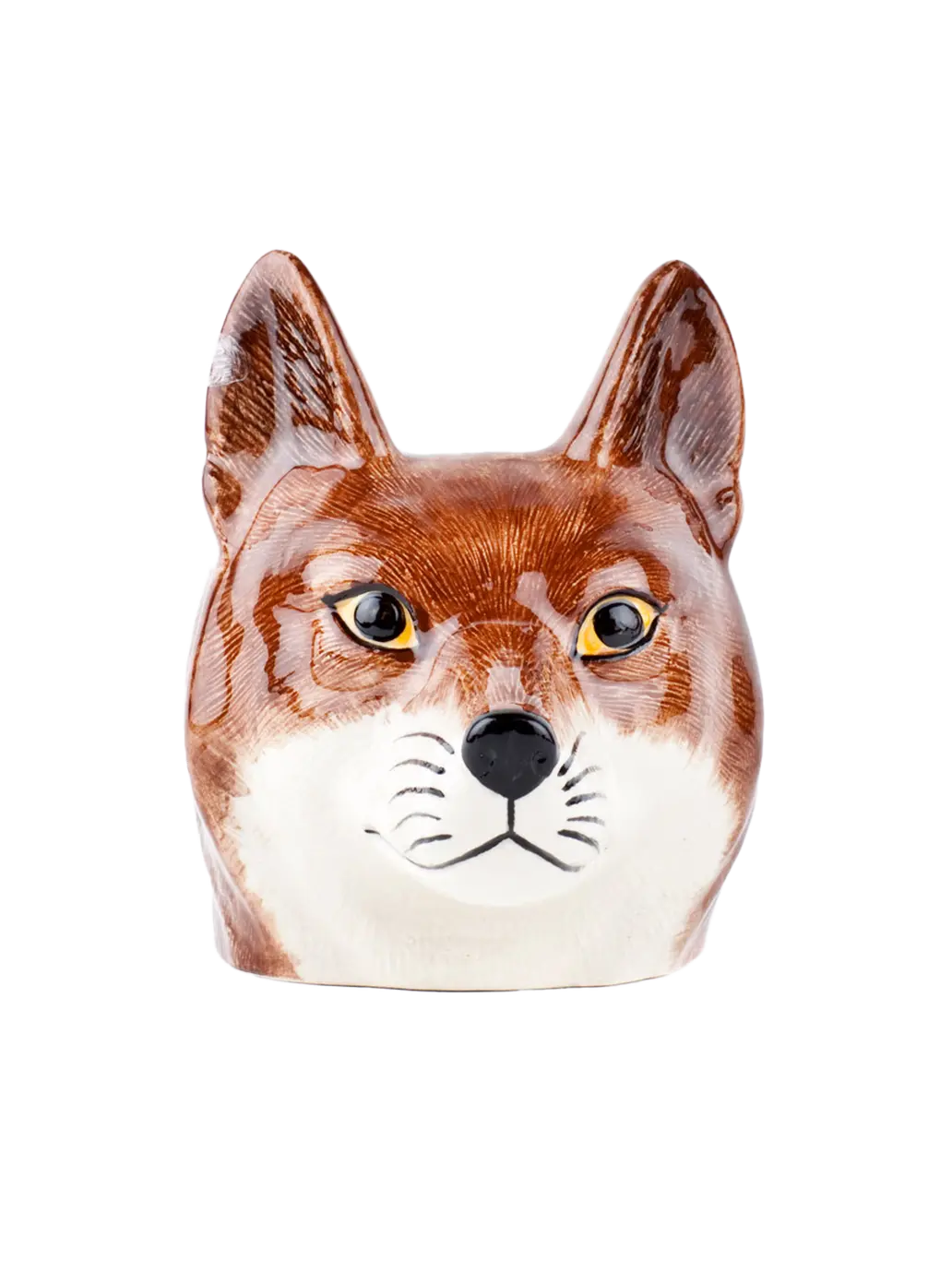 Eierbecher aus Keramik mit Gesicht