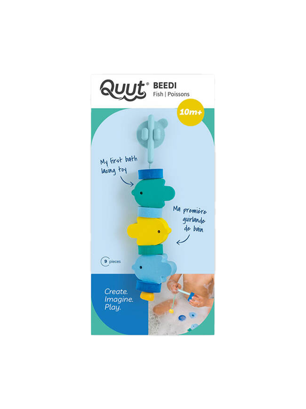Klocki piankowe do nawlekania w kąpieli Beedi Quut BÉBÉ Concept