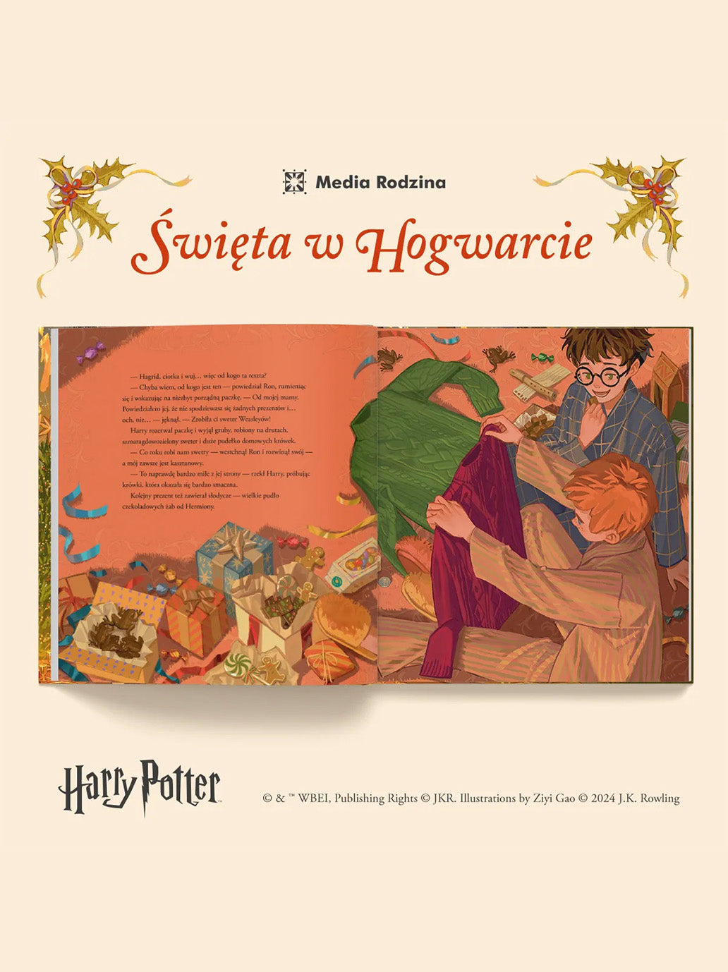 Harry Potter. Święta w Hogwarcie Wydawnictwo Media Rodzina BÉBÉ Concept