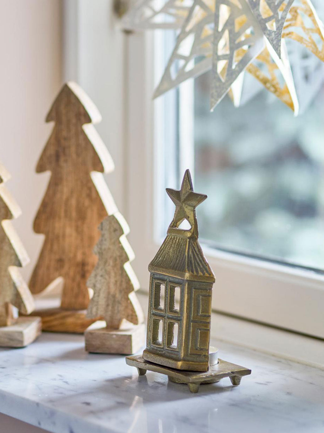 Mosiężny witraż na świeczkę Bloomingville BÉBÉ Concept