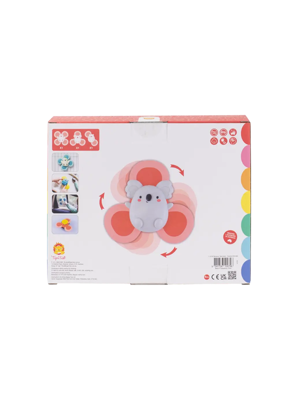 Aktywizująca zabawka Sensory Spinners Tiger Tribe BEBE Concept