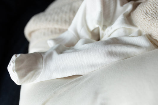 piżamka z prążkowanej bawełny