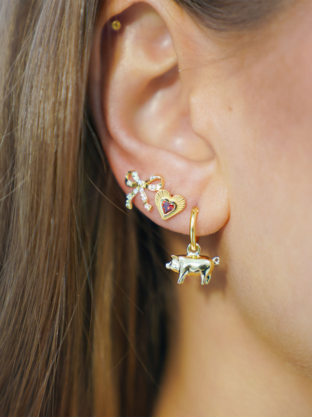 Kolczyk Single Take a Bow Stud Anna + Nina BÉBÉ Concept