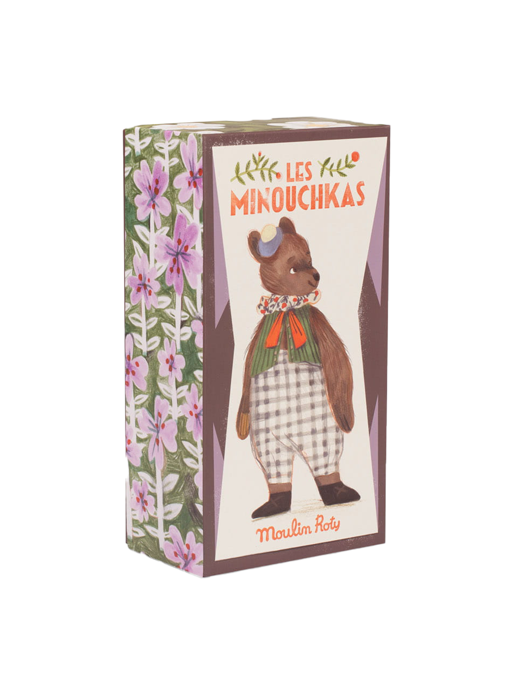 Przytulanka retro w ozdobnym pudełku Les Minouchkas Moulin Roty BÉBÉ Concept