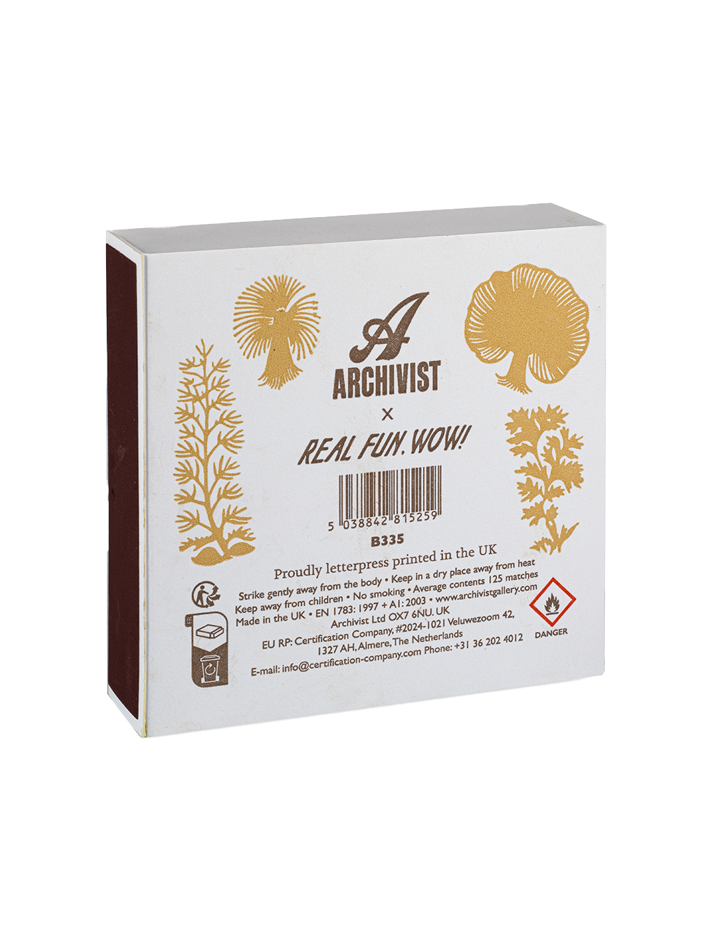 Luksusowe zapałki w ozdobnym pudełku Archivist Gallery BÉBÉ Concept