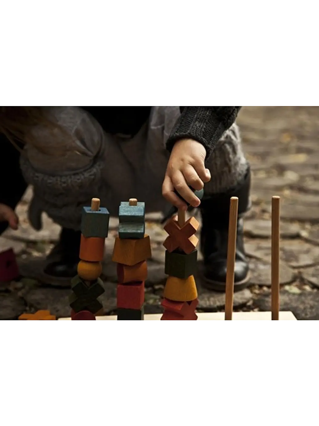 drewniana układanka płotek Wooden Story BÉBÉ Concept