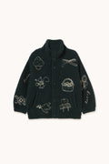 Tiny Apples Sherpa Jacket INK BLUE