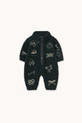 Tiny Apples Sherpa One-Piece INK BLUE