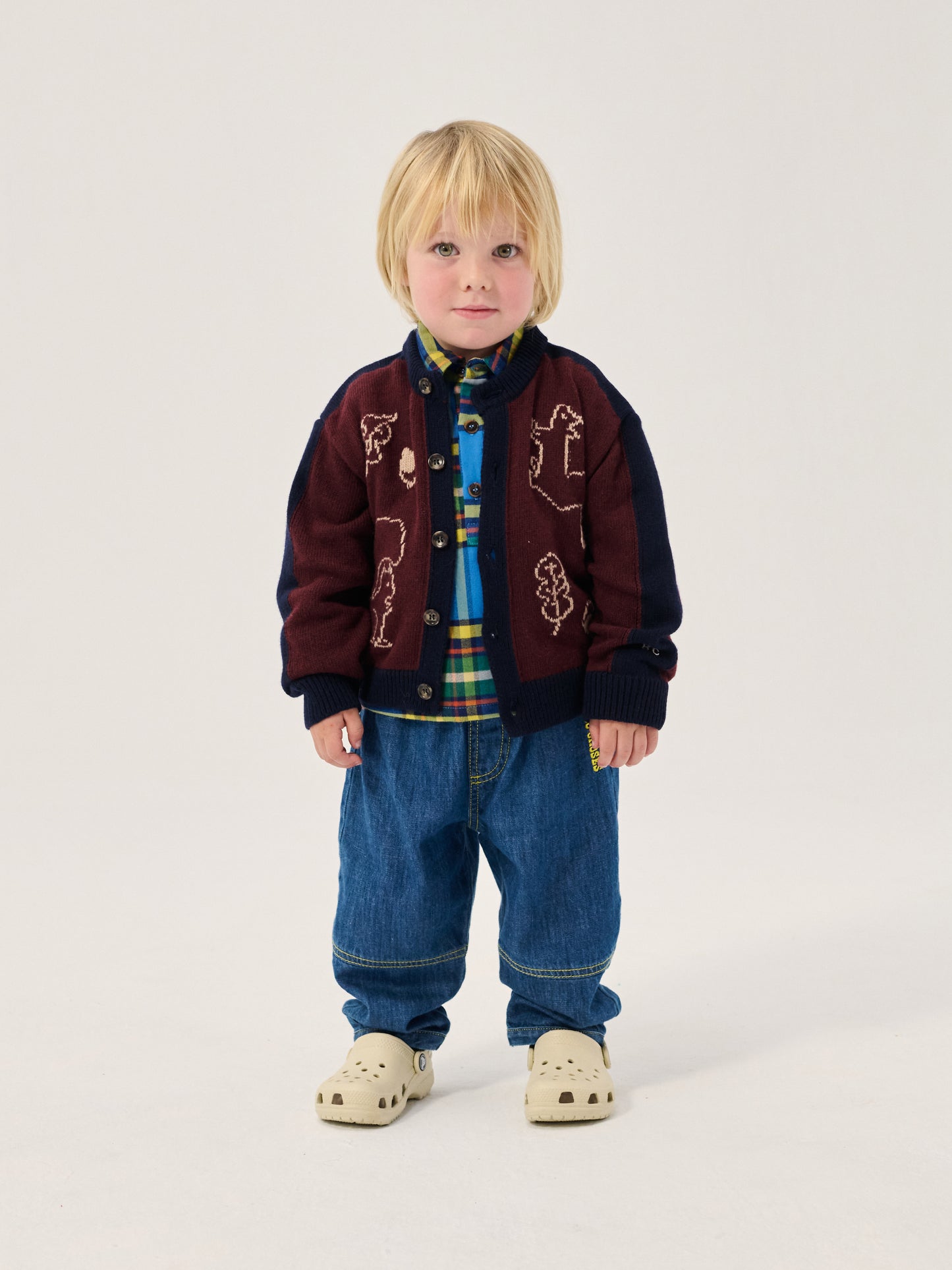 Sweter Forest Scene Cardigan