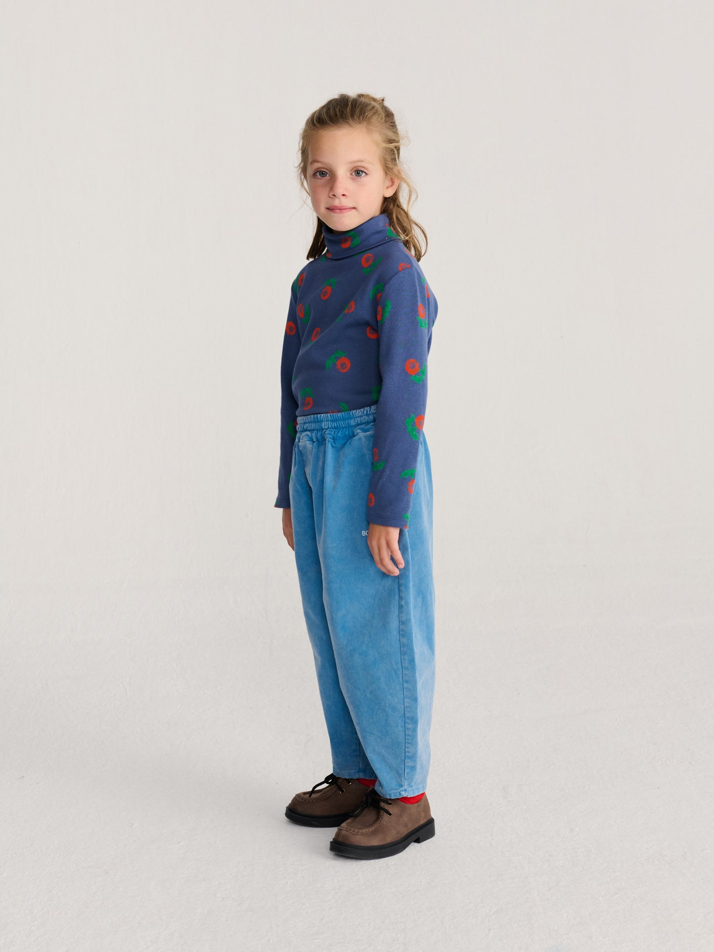 Long-sleeve Stamp Bloom all over turtle neck