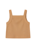 Classic Singlet Crop Top TAN