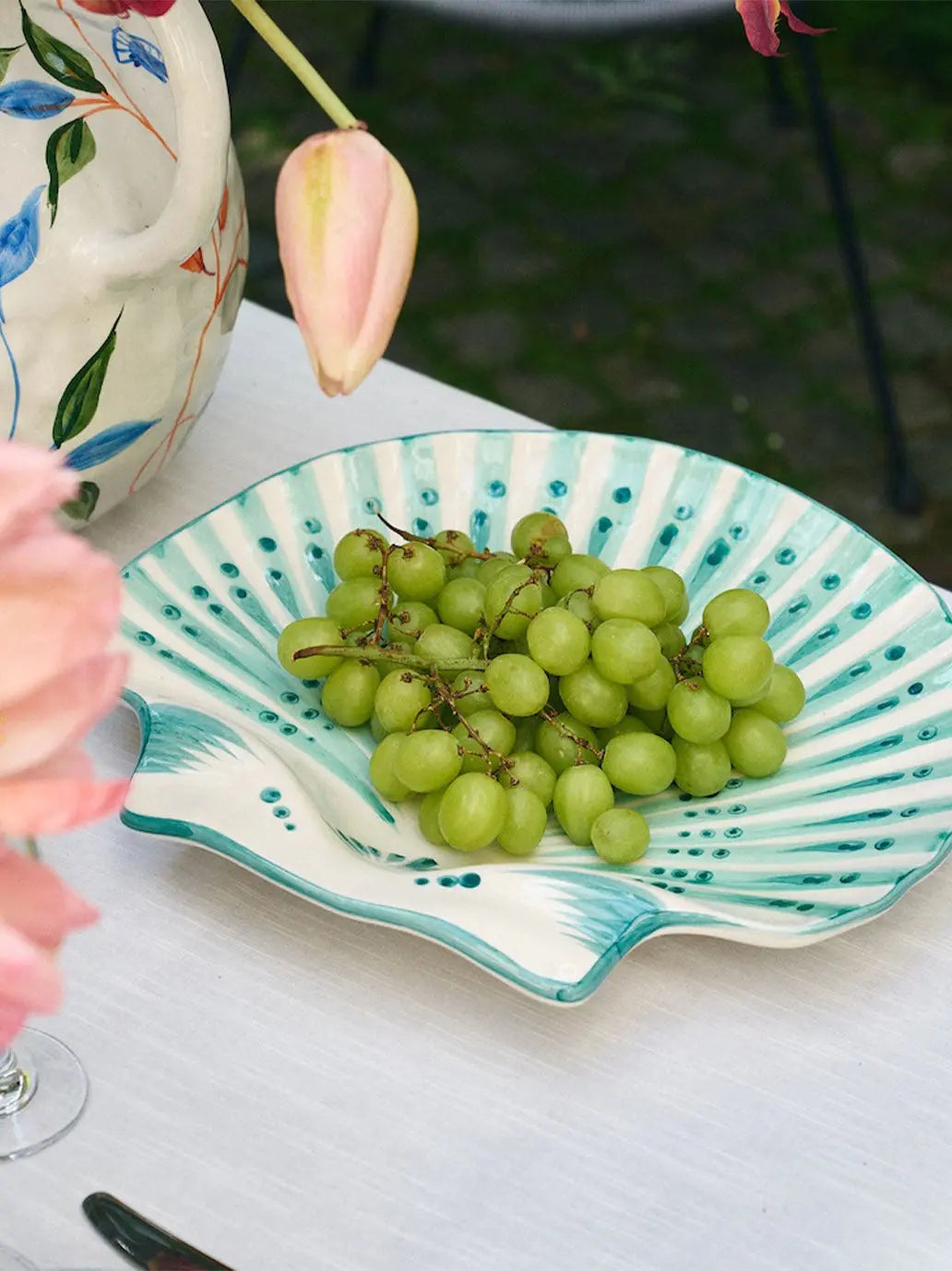 Shell Verde Serving Platter Anna + Nina BEBE Concept