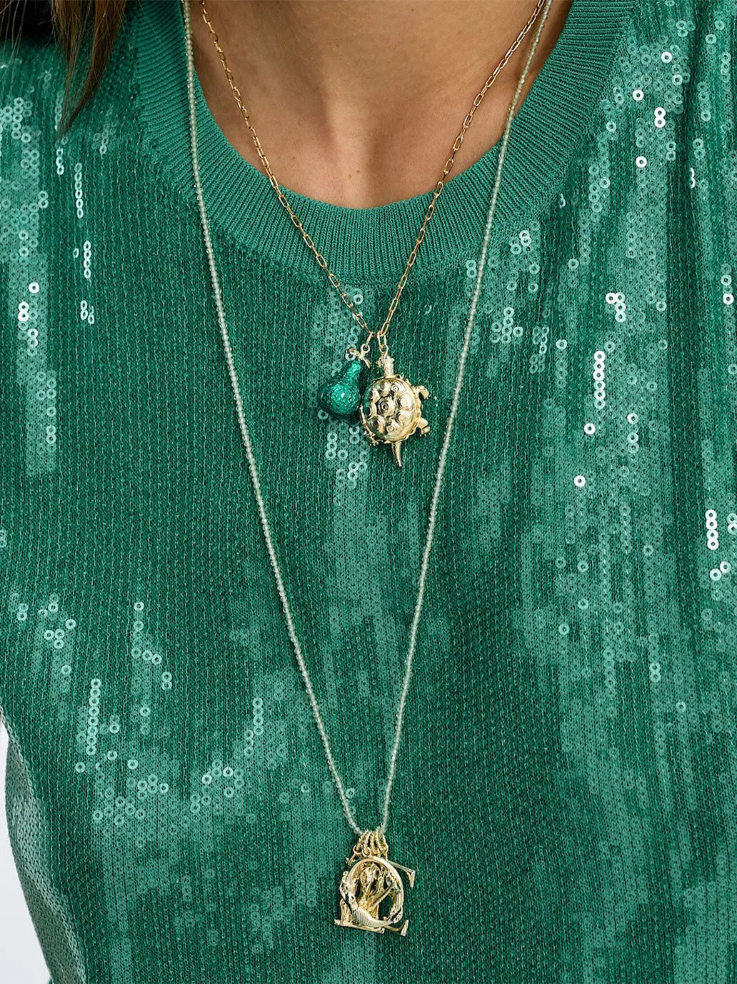 Naszyjnik Peridot Gemstone Anna + Nina BEBE Concept