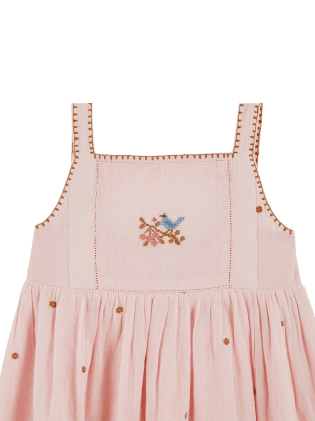 Fleurs Embroidery Dress