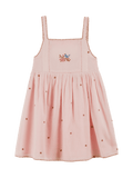 Fleurs Embroidery Dress MACARON