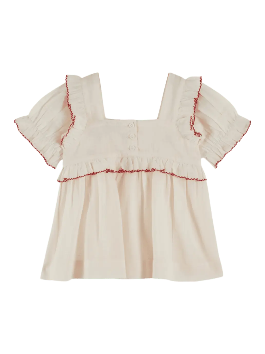 Fraise Embroidery Blouse Emile et Ida BEBE Concept