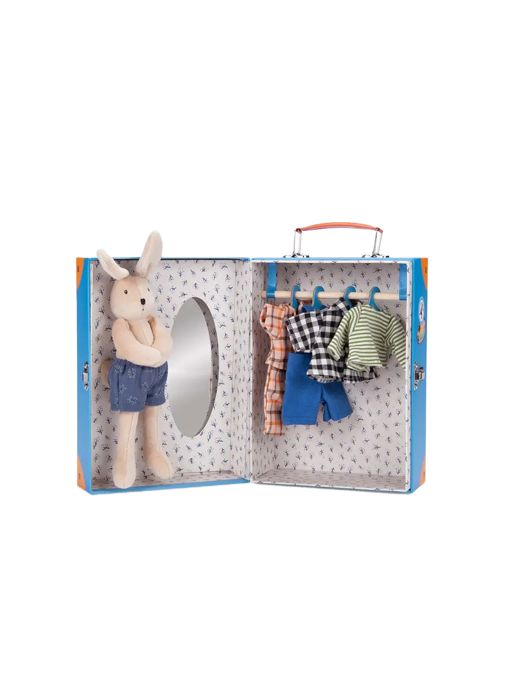 Walizka z garderobą i przytulanką Moulin Roty BEBE Concept