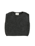 Baby merino Harvey vest CHARCOAL